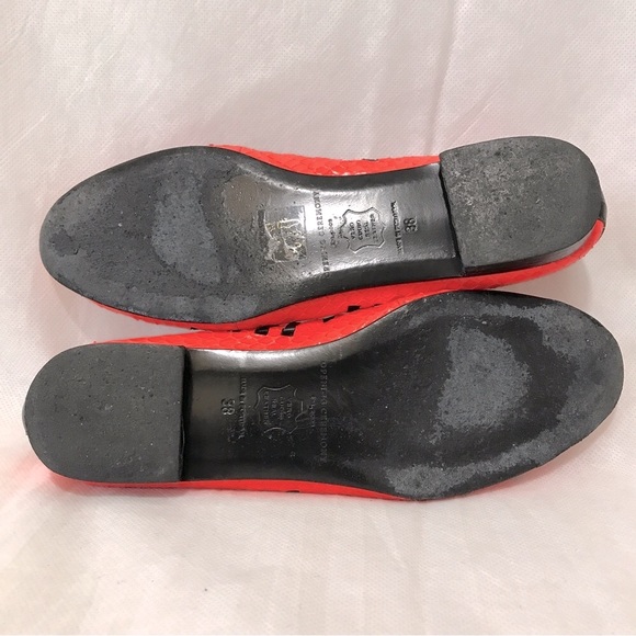 Neon orange woven flats - Picture 5 of 10